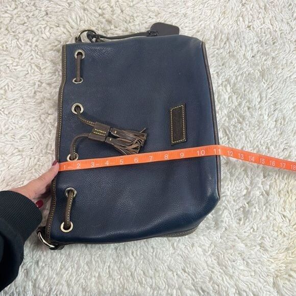 Dooney & Bourke Leather Drawstring Tie Bucket Bag w/ Attached Coin Purse - Picture 11 of 15